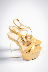 Casadei Patent Leather Platform Sandals