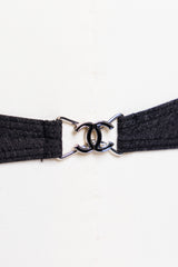 Chanel Vintage CC Denim-Effect Bikini Set
