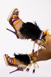 Christian Dior “Tahiti” Feather Espadrille Sandals (SS2011)