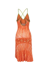 Just Cavalli Cutout Tie-Front Dress
