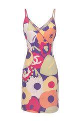 Chanel Floral Print CC Slip Dress (SS2000)