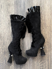 Louis Vuitton Cancan Lace-Up Boots