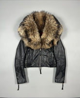 Dsquared2 FW2007 Leather & Real Fur Jacket