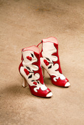 Miu Miu Spring 2012 Floral Open-Toe Booties