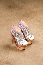 Versace Spring 2010 Runway Baroque Triple Platform Bootie