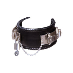 Dsquared2 Leather & Silver Metal Choker (Virginia Collection)
