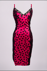 Dolce & Gabbana Polka Dot Silk Lace Trim Slip Dress (SS2006)