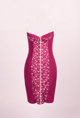 D&G Bustier Floral Panel Dress