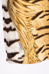 Roberto Cavalli Tiger Print Baroque Slip Dress (FW2000)