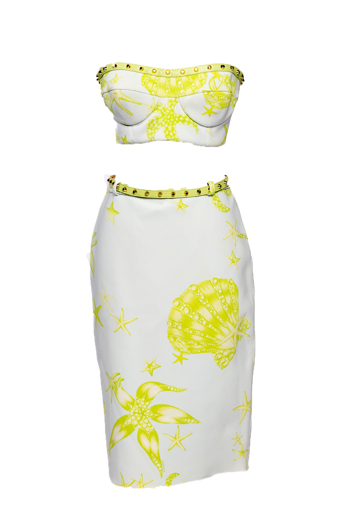 Versace SS2012 Runway Seashell Print Two-Piece Set