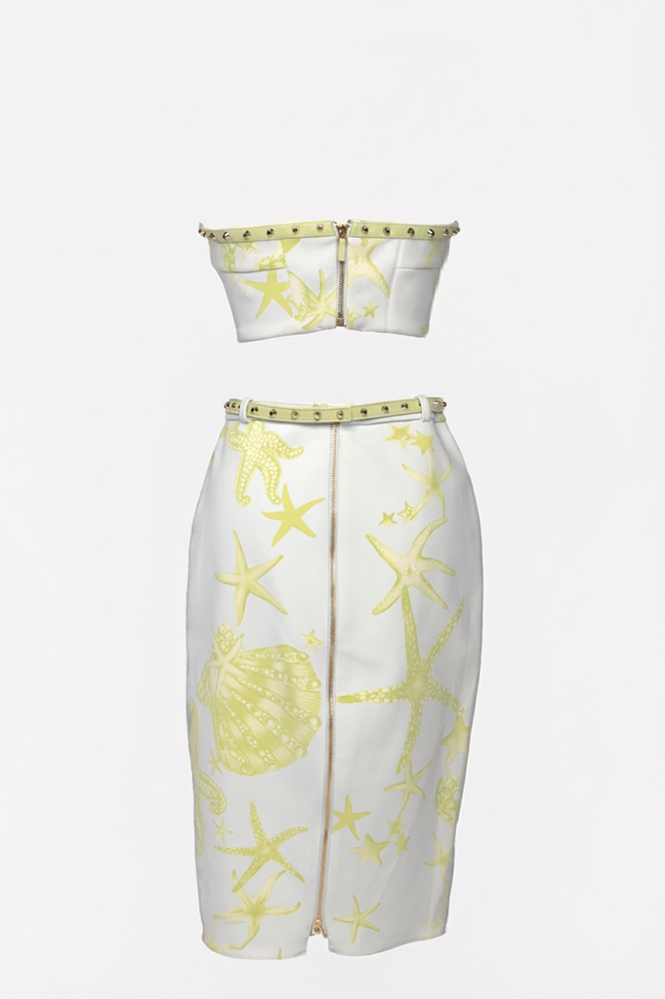 Versace SS2012 Runway Seashell Print Two-Piece Set