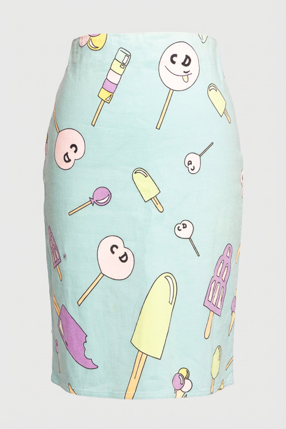 Christian Dior 'CD' Ice Cream Print Pencil Skirt (2002)