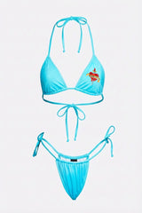 Moschino Mare 'Moschino Forever' Heart Graphic Bikini Set (Y2K)