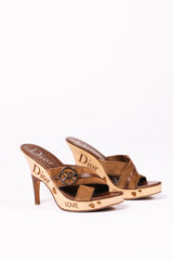 Christian Dior Suede Love & Peace Mules (SS2005)