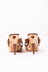 Christian Dior Suede Love & Peace Mules (SS2005)