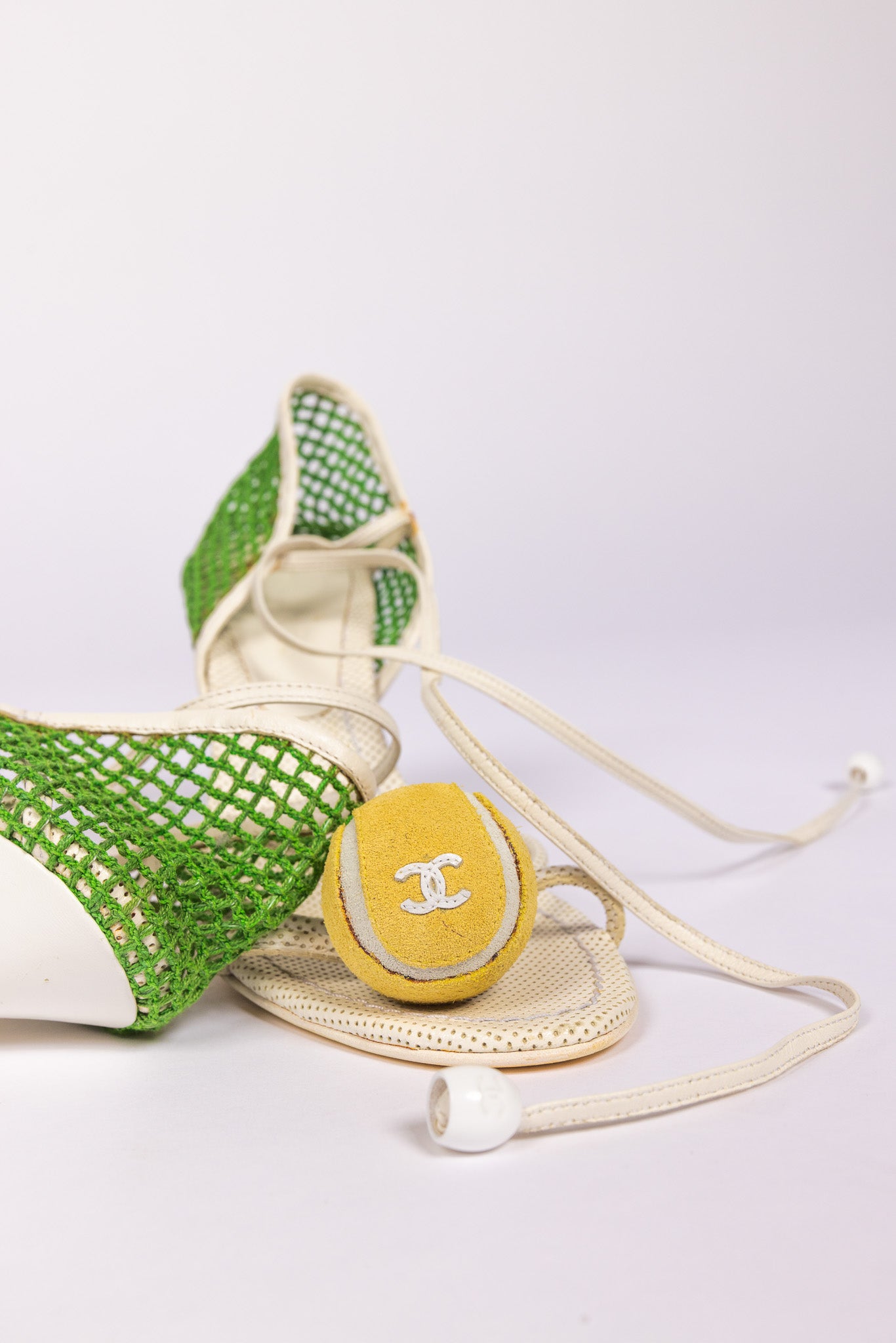 Chanel Interlocking CC Logo Tennis Sandals (SS2004)