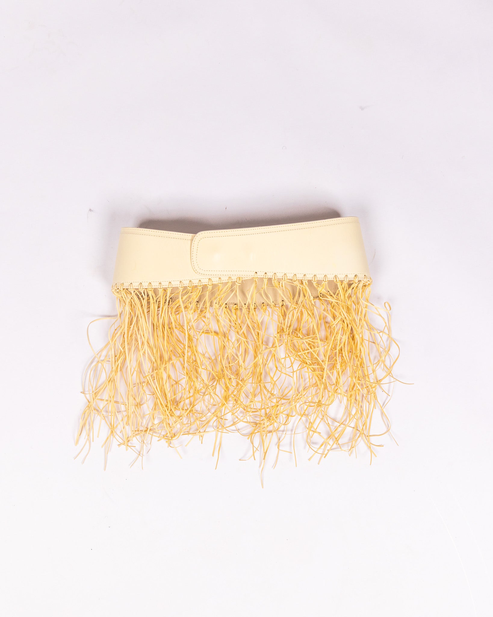 Giuseppe Zanotti Raffia Fringe Belt