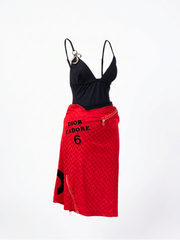 Christian Dior 'J’Adore' Six-Zipper Soccer Jersey Skirt (SS2001)