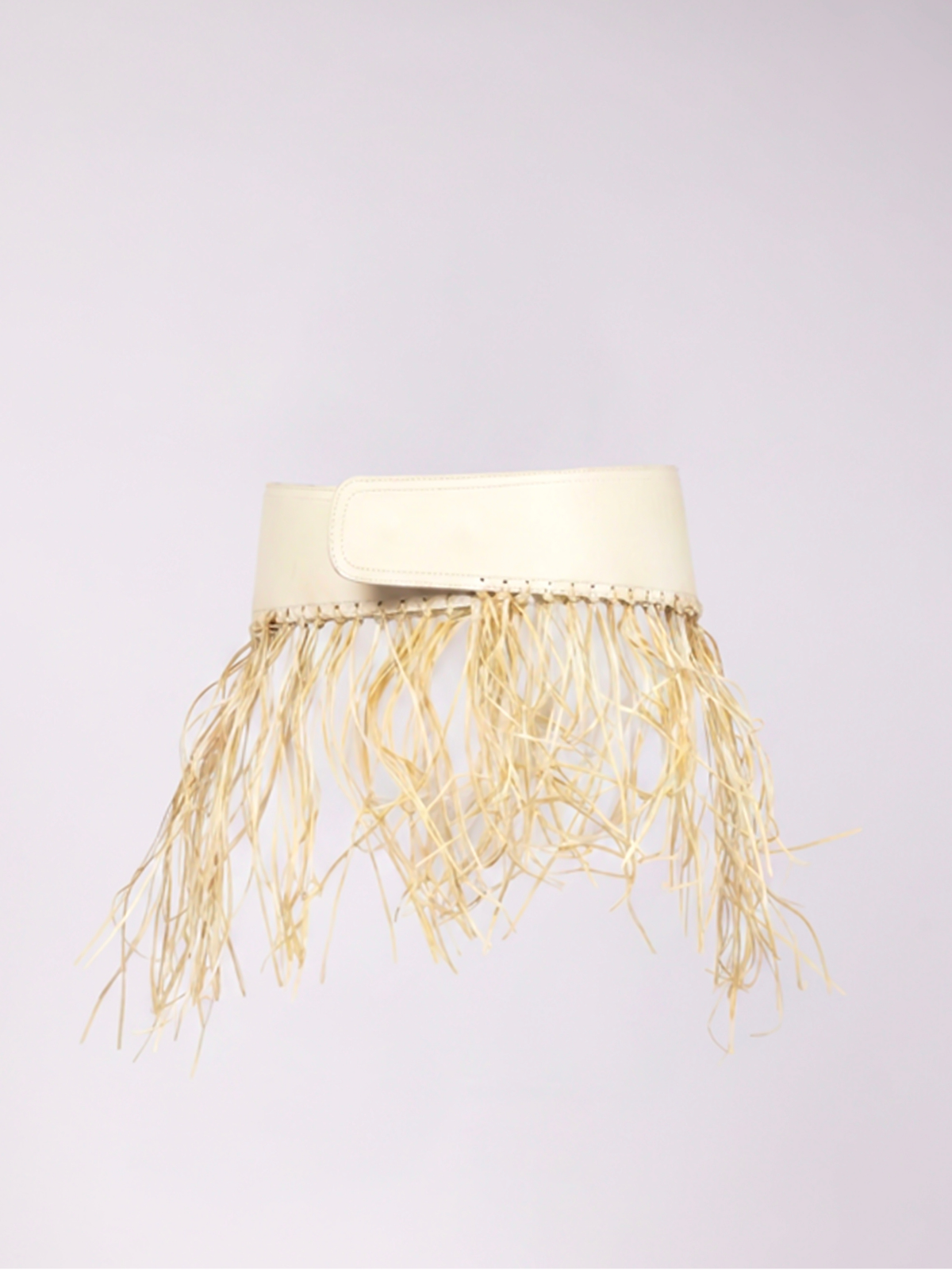 Giuseppe Zanotti Raffia Fringe Belt