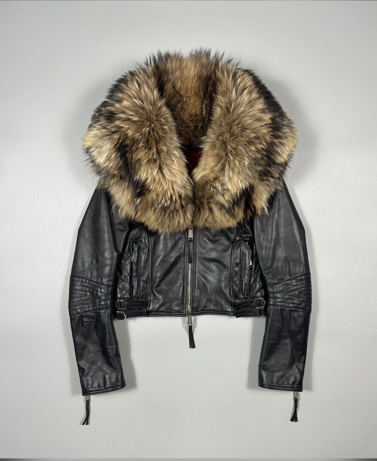 Dsquared2 FW2007 Leather & Real Fur Jacket