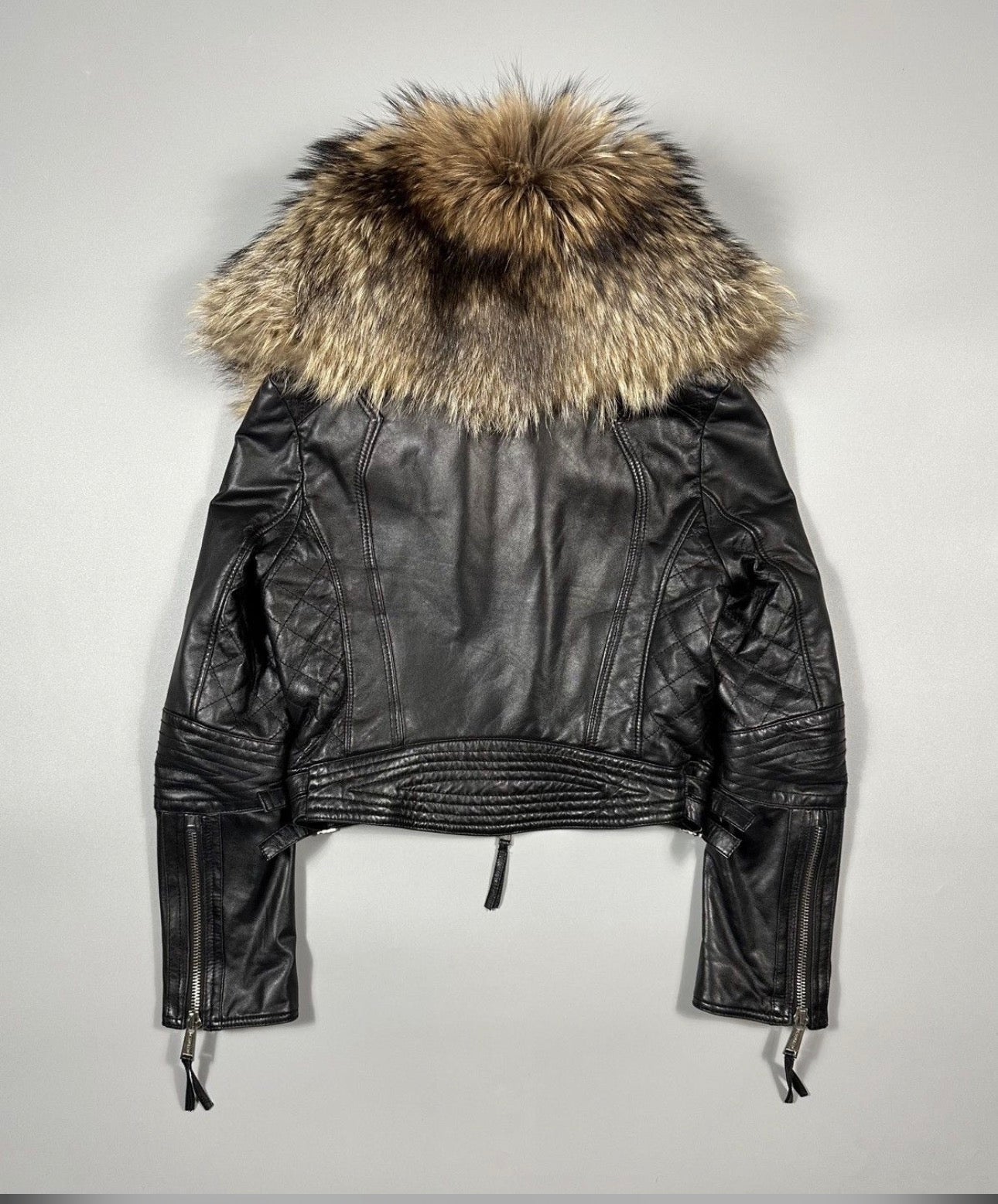 Dsquared2 FW2007 Leather & Real Fur Jacket