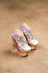 Versace Spring 2010 Runway Baroque Triple Platform Bootie