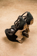 Alexander McQueen FW2011 Suede & Metal Heel Pump