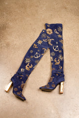 Pucci FW2015 “Zodiac” Thigh-High Boots
