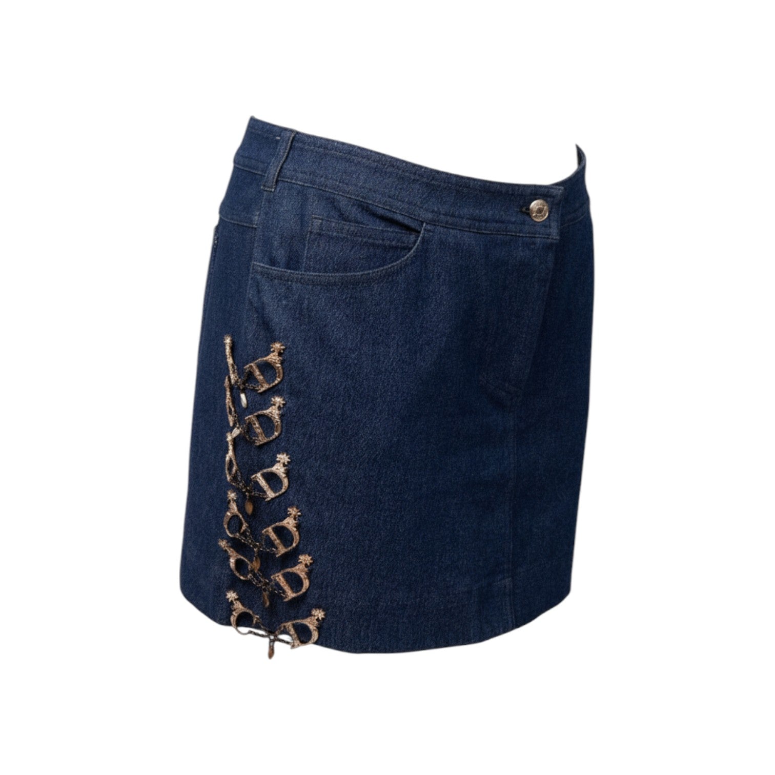 Christian Dior Galliano-Era Denim Mini Skirt