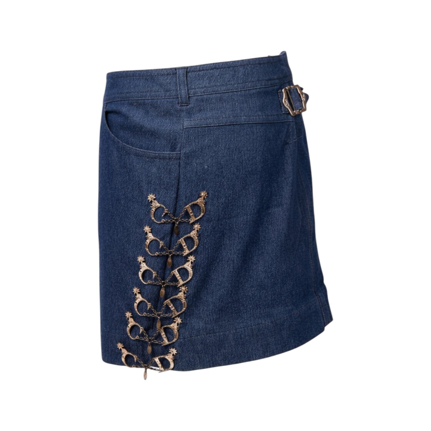 Christian Dior Galliano-Era Denim Mini Skirt