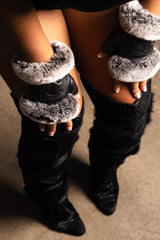 Tom Ford Patchwork Fur Thigh-High Boots