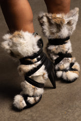 Isabel Marant Pietra Rabbit Fur Runway Boots (FW2014)