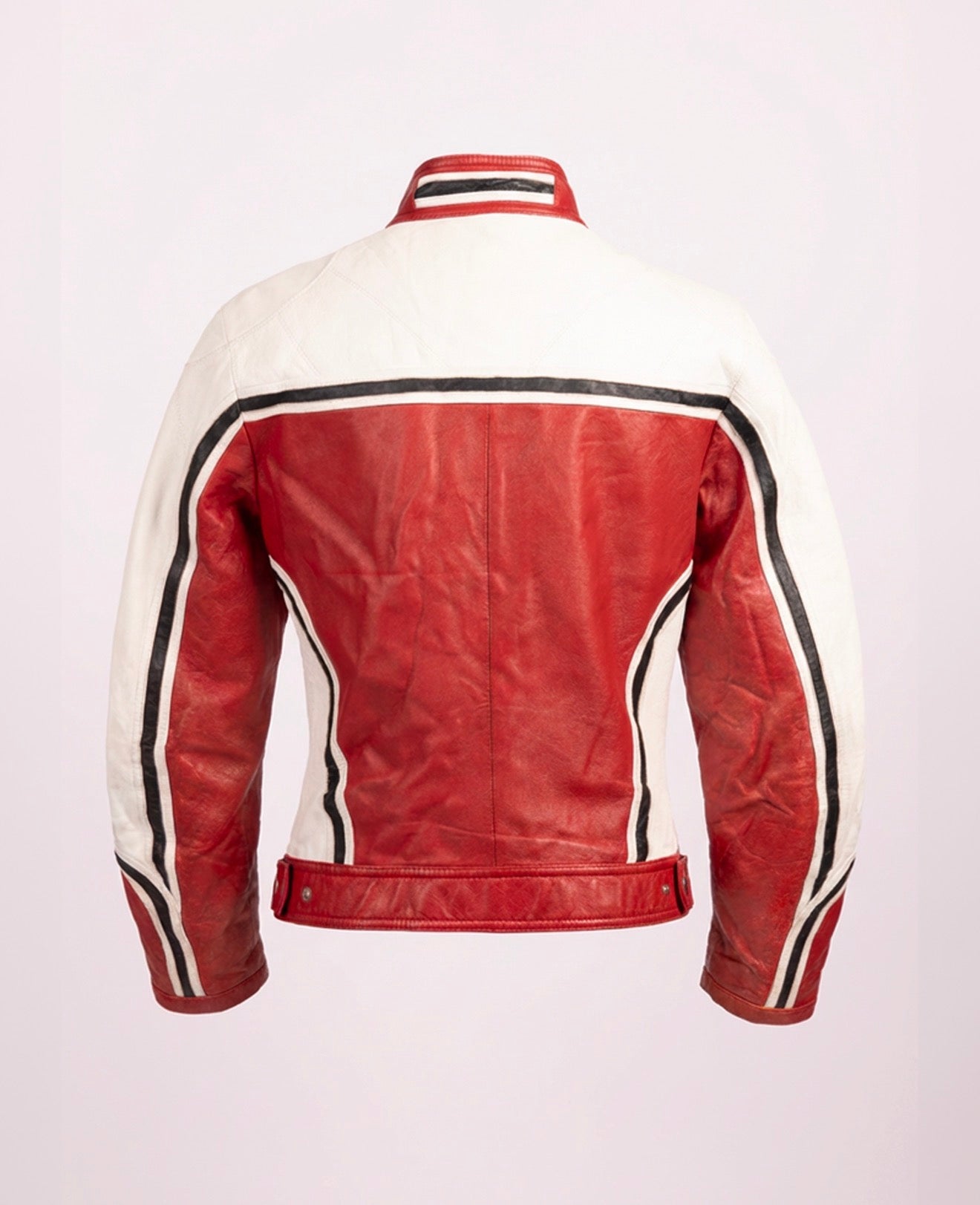 Dolce & Gabbana SS2001 Cropped Leather Racing Jacket