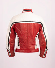 Dolce & Gabbana SS2001 Cropped Leather Racing Jacket