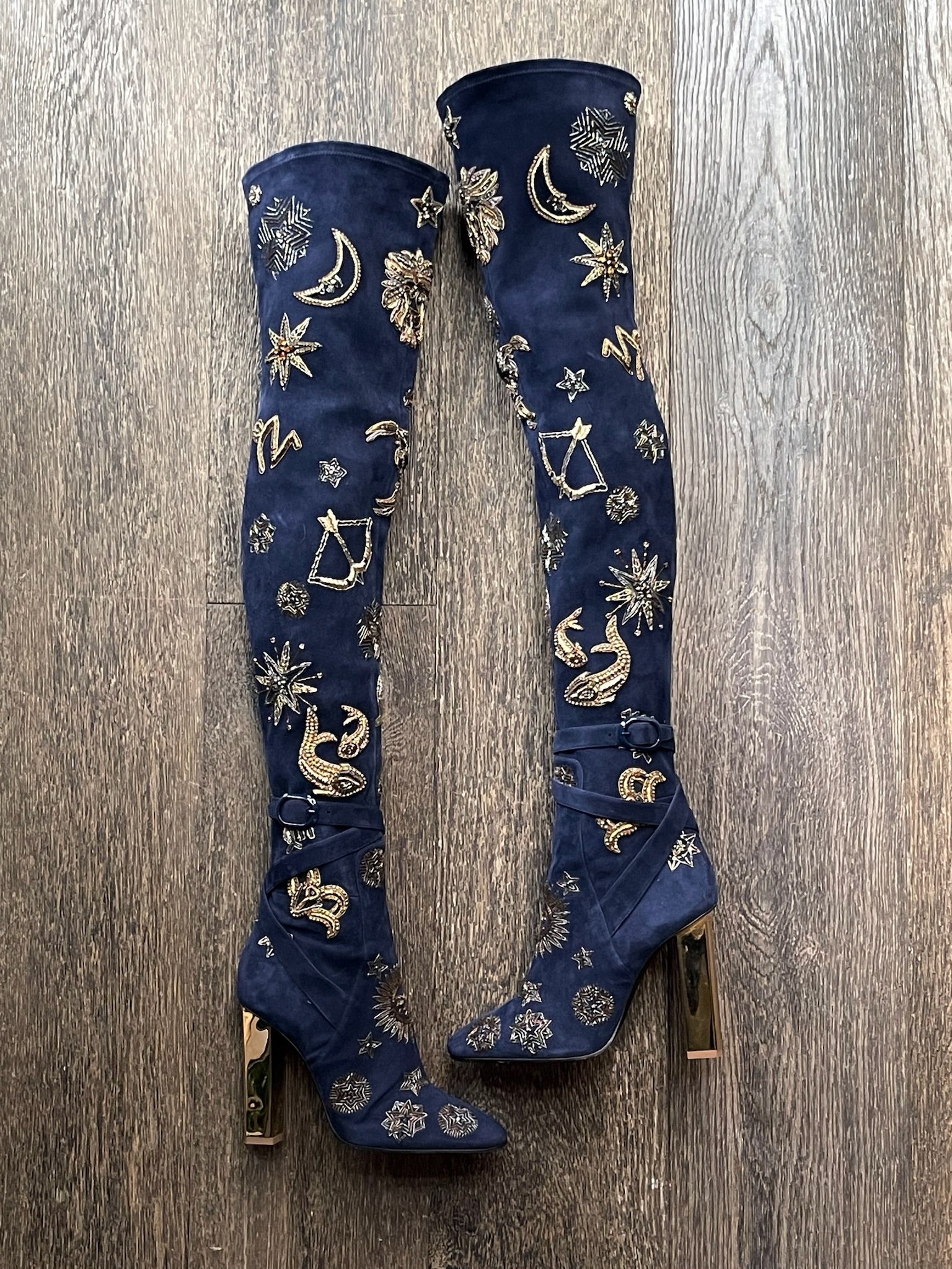 Pucci FW2015 “Zodiac” Thigh-High Boots